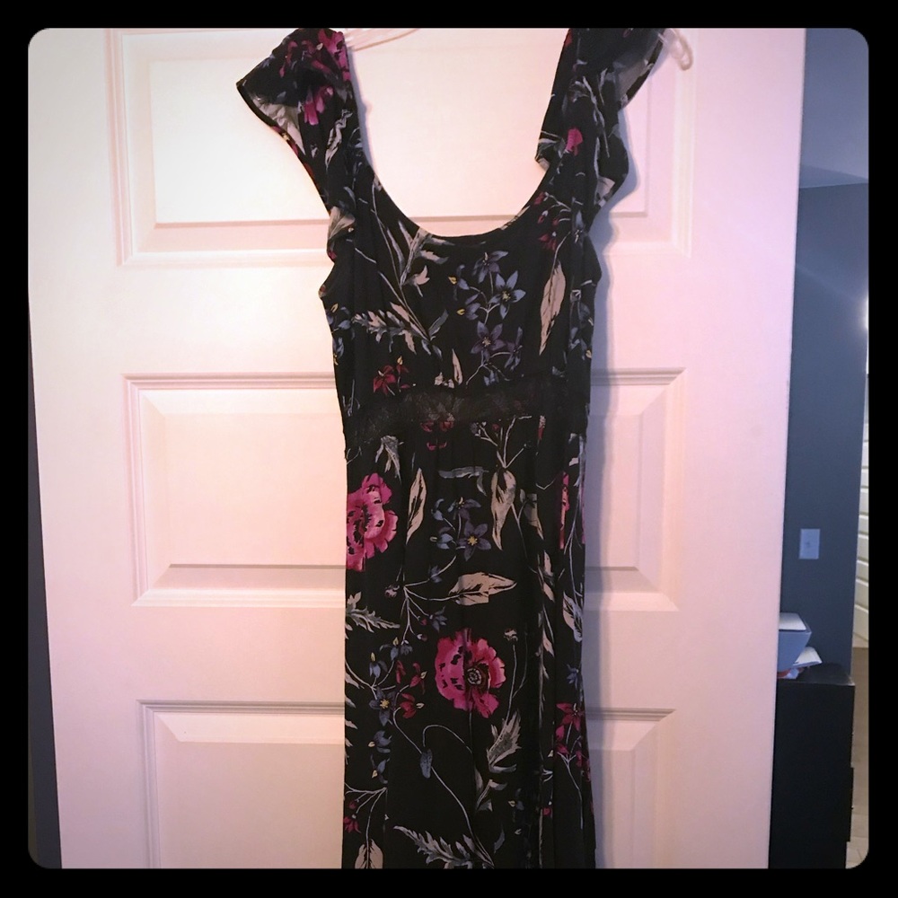 Express 3/4 length floral summer dress